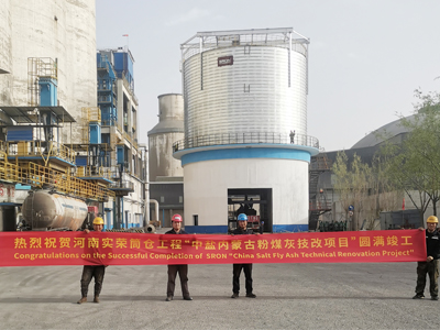 China Salt Fly Ash Steel Silo Project in Inner Mongolia of SRON Silo Successfully Passed the Acceptance Inspection