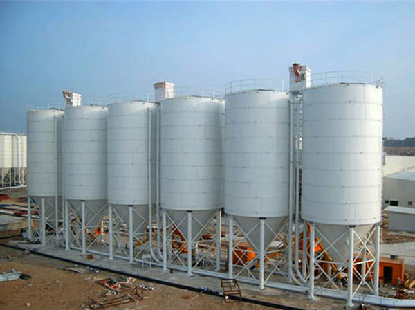 Cement storage steel silo solutions