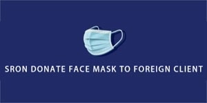 SRON Donate Face Mask To Foreign Client